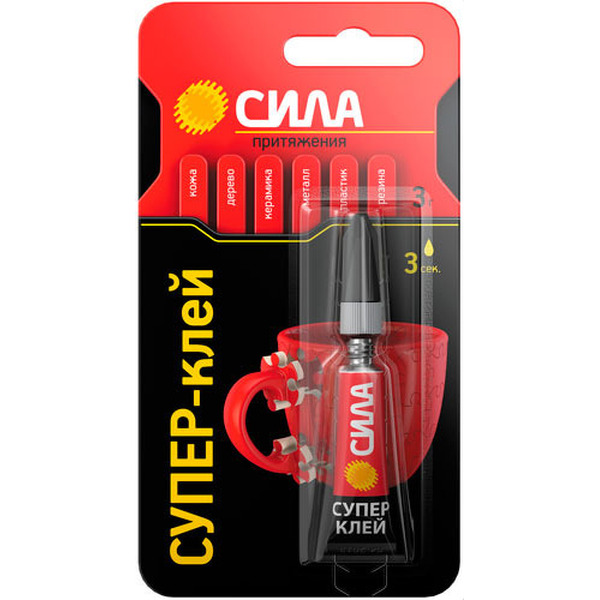Супер-клей СИЛА СВЕРХПРОЧНЫЙ 3 гр. BL-1 (SBL1-3)