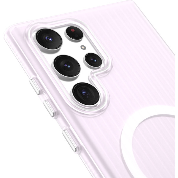 Задняя накладка CASE Translucent Strip Samsung Galaxy S22 Ultra, белый