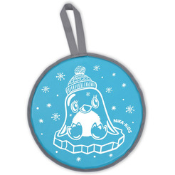 Санки-ледянка НИКА ЛР40 Пингвин (голубой)