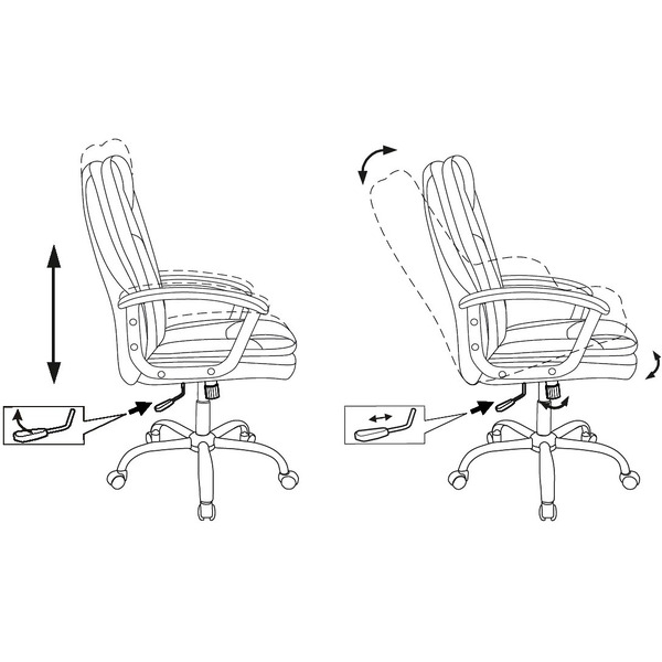 Офисное кресло Бюрократ CH-868SL (черный)