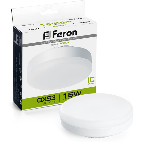 Лампочка Feron LB-454 GX53 15 Вт 4000 К