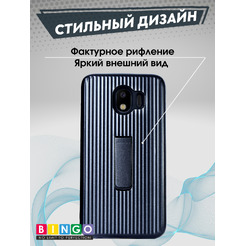 Чехол-накладка Bingo STRIPS TPU SAMSUNG Galaxy J4 2018 (J400) Черный