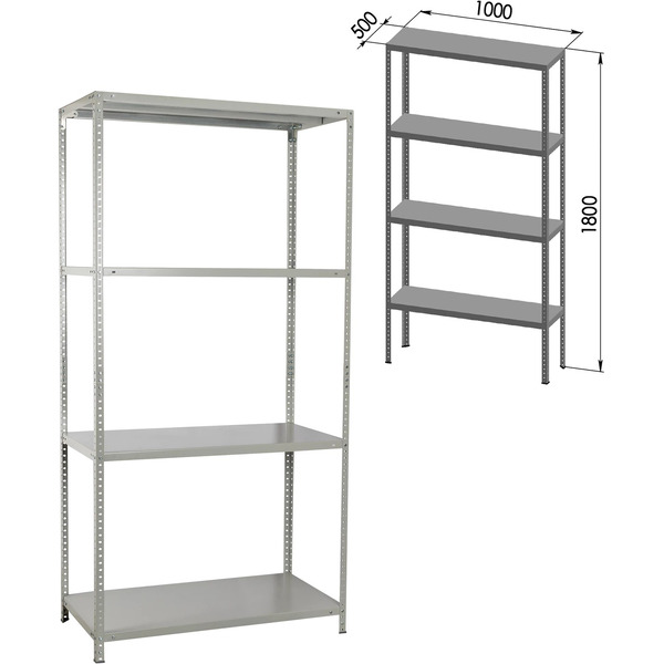 Стеллаж Brabix Ms Kd-180/50-4 291116