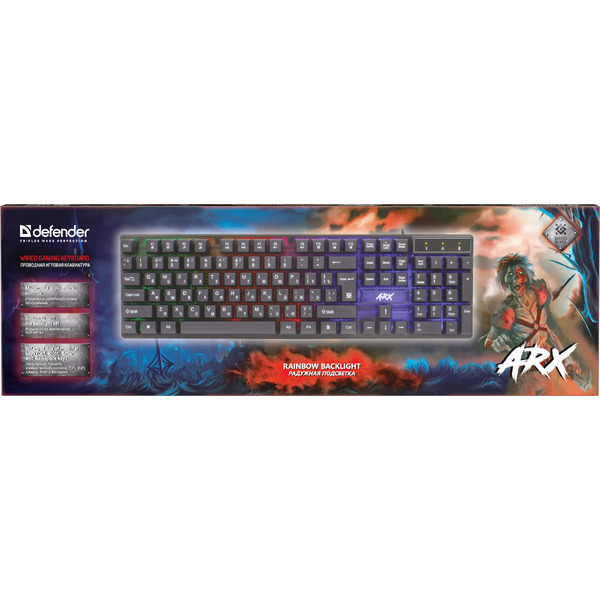 Клавиатура Defender Arx GK-196L RU