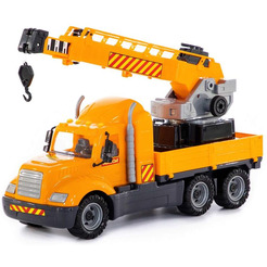 Автомобиль с краном Полесье Майк автомобиль-кран с поворотной платформой 55613