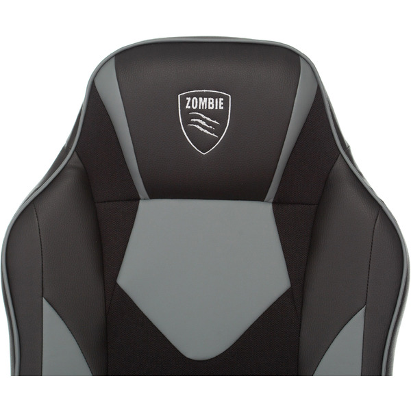 Кресло геймерское Бюрократ Zombie Game 17 (черный/серый)