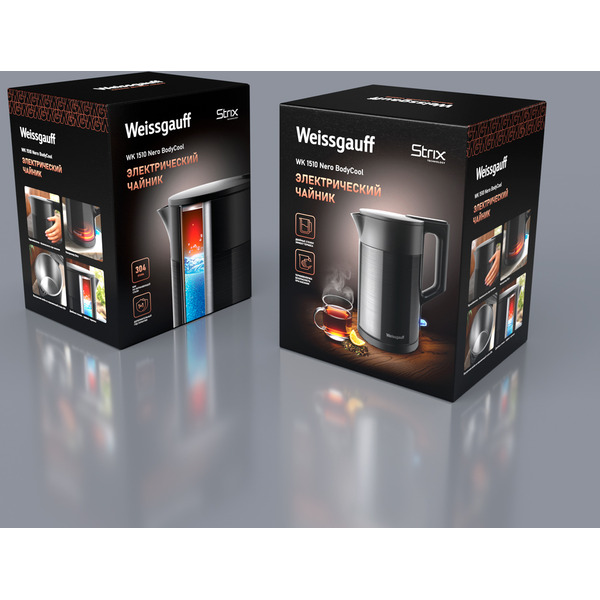 Электрический чайник Weissgauff WK 1510 Nero BodyCool