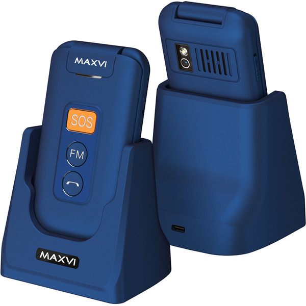 Мобильный телефон Maxvi E5 up (синий)