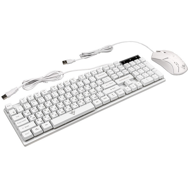 Клавиатура + мышь Nakatomi KMG-2305U (белый)