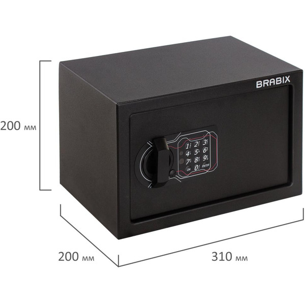 Сейф мебельный BRABIX SF-200EL (291145)