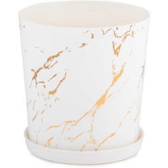 Горшок Альтернатива Мрамор М8377