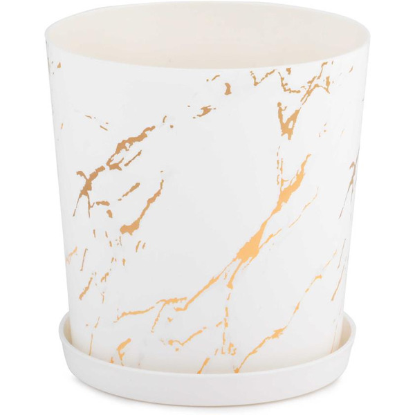 Горшок Альтернатива Мрамор М8377