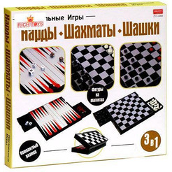 Настольня игра "Шахматы, шашки, нарды" ZHORYA ZYC-0468