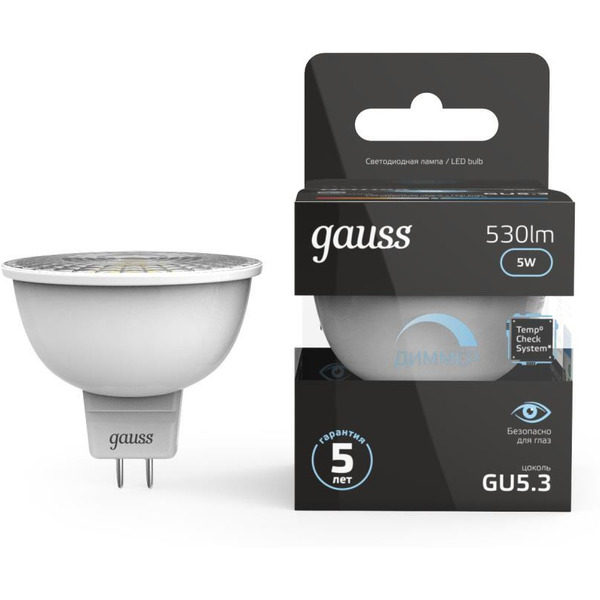 Kампочка Gauss GU5.3 5Вт 4100 K