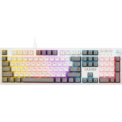 Клавиатура Defender Dasher GK-472 (белый/серый)