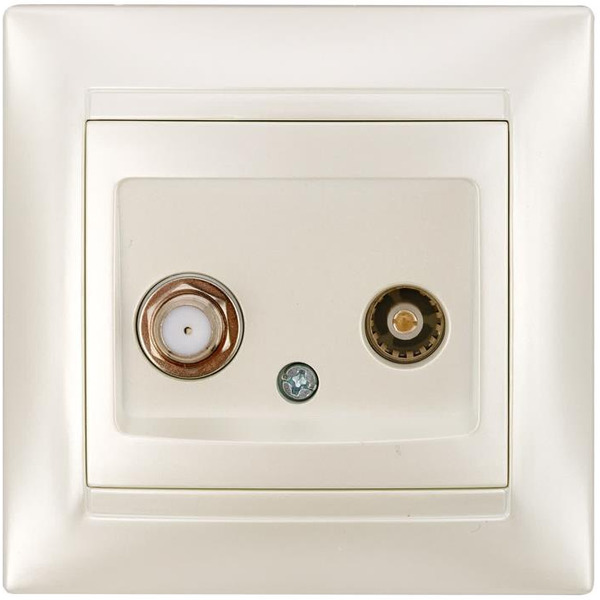 Розетка телевизионная TDM Electric Лама SQ1815-0820