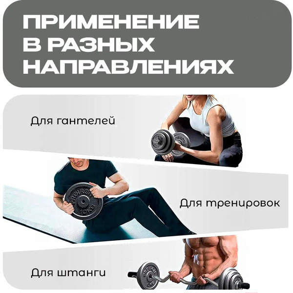Набор чугунных дисков Proiron НЧД2100 (2 х 10 кг)