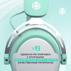 Наушники IO by Red Square Graphite v2 io326 (бирюзовый/белый)