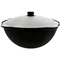 Казан CHUGUN INVEST LLC Узбекский с алюминиевой крышкой (6 л, круглое дно)