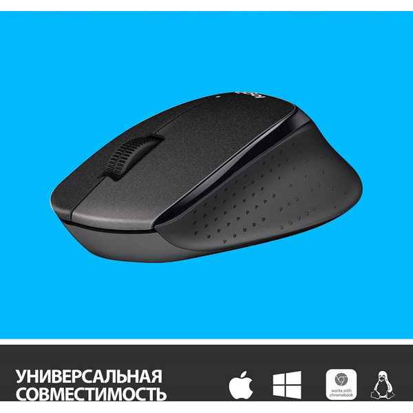 Мышь LOGITECH M330 Silent Plus (910-004909) черный