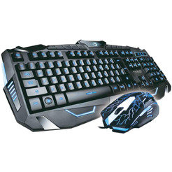 Игровой комплект из проводной клавиатуры и мыши с подсветкой MARVO KM400