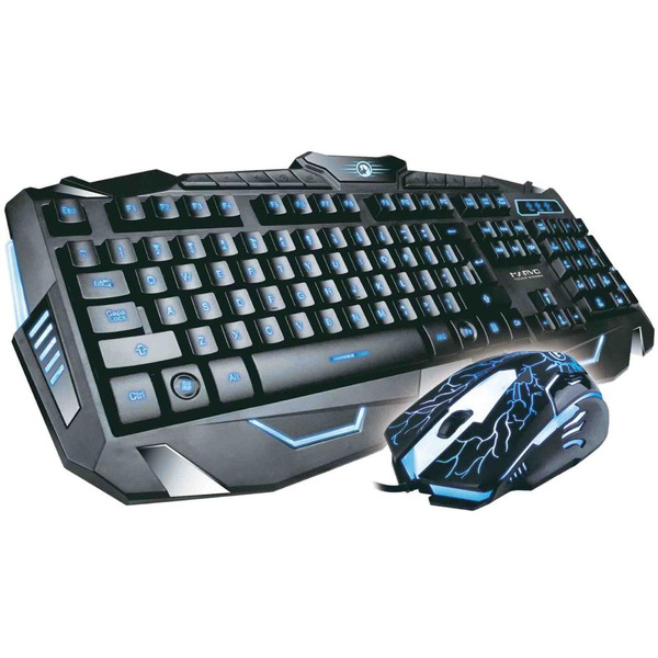 Игровой комплект из проводной клавиатуры и мыши с подсветкой MARVO KM400