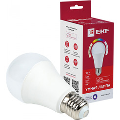 Умная лампочка EKF Connect 8W WIFI RGBW E27 slwf-e27-rgbw