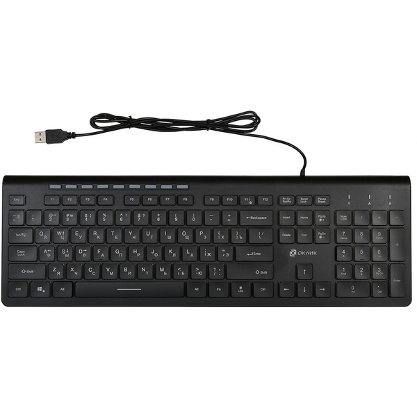 Клавиатура Oklick 490ML (черный)