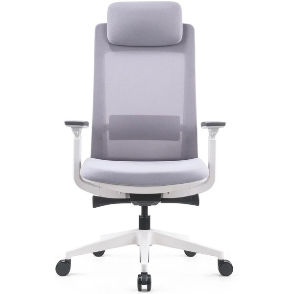 Кресло компьютерное SitZone E-VL002A-BS сетка/ткань, серый, крестов. пластик