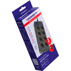 Сетевой фильтр Ippon BK-8-EU-3-16-B