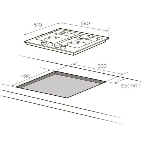 Варочная панель MIDEA MG696VGB