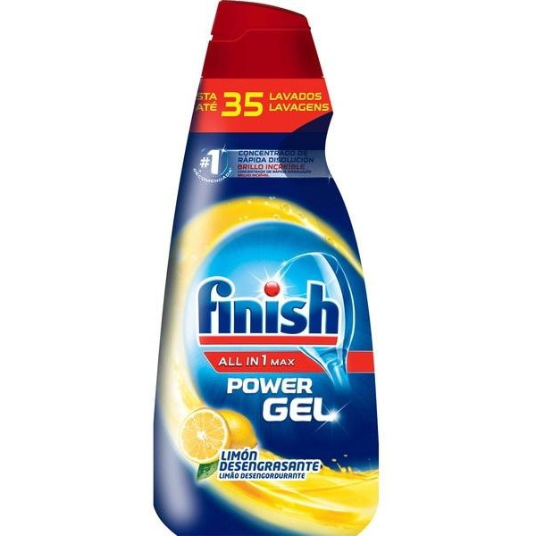 Гель для посудомоечной машины Finish All In 1 Max Лимон (700 мл)