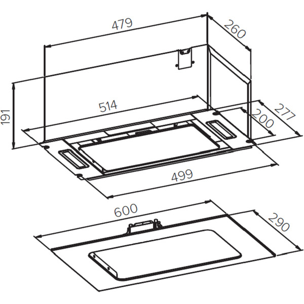 Кухонная вытяжка Germes Bravo Sensor 60 (черный)