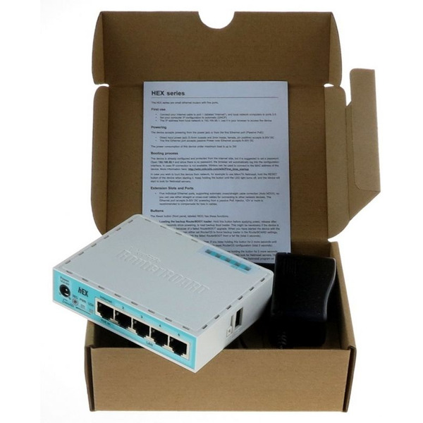 Маршрутизатор Mikrotik Hex (RB750Gr3)