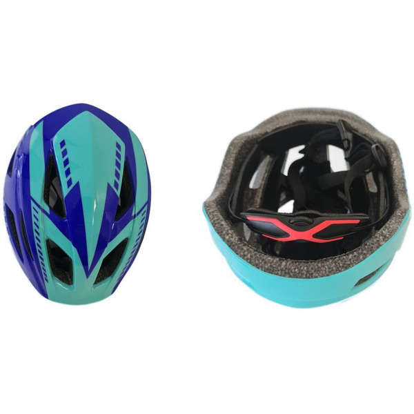 Cпортивный шлем Favorit IN03-M-BL (синий/бирюзовый)