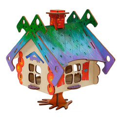 Сборная игрушка Woody Избушка на курьих ножках 00136
