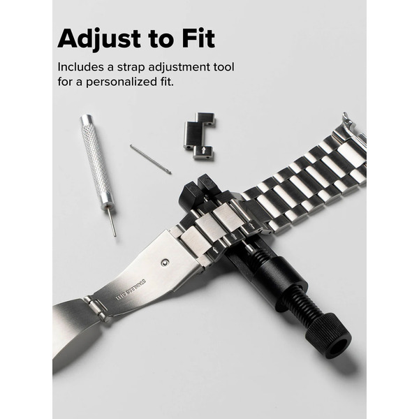 Ремешок RINGKE Metal One Air для Galaxy Watch 8, 8 Classic 40 / 44 / 46 mm SILVER