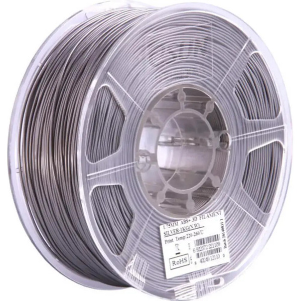 Пластиковая нить ESUN ABS 1.75 мм 1000 г (серебряный)