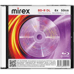 Диск BD-R Mirex DL Brand 6X 50GB Slim case (1/50) UL141006A6S