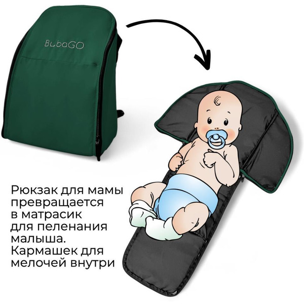 Детская прогулочная коляска Bubago Model One BG 173-3 (зеленый)