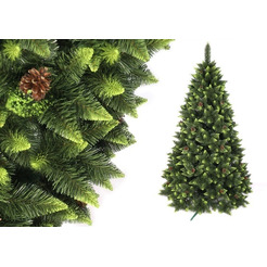 Сосна искусственная MiaMar Зеленая Горная с зелеными концами (SGZ220F-PVC) 2.2 м в пленке