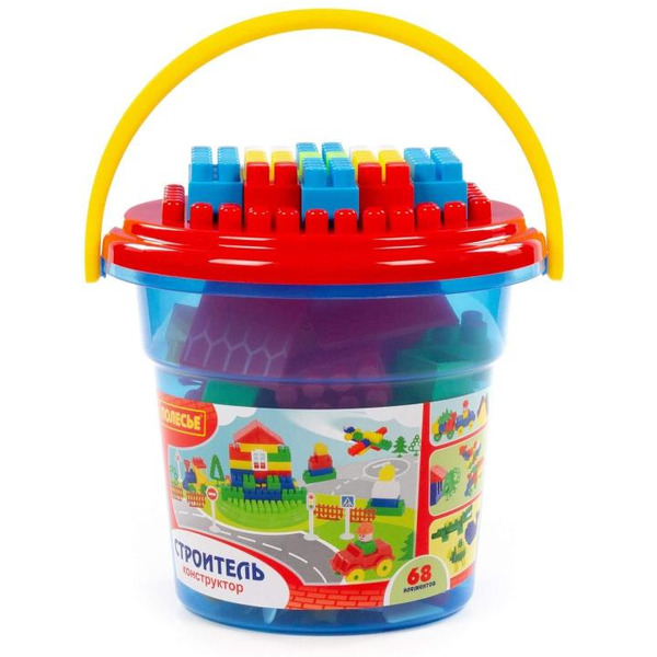Конструктор Полесье "Строитель" "Макси" 24392 (68 элементов)