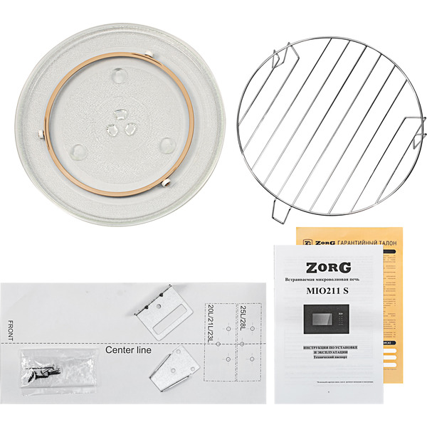 Микроволновая печь ZORG MIO211 S (черный)