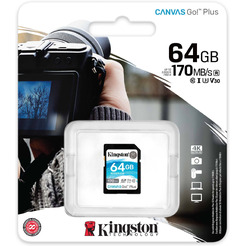 Карта памяти Kingston Canvas Go! Plus SDXC 64GB (SDG3/64GB)
