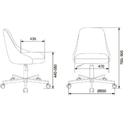 Кресло Бюрократ CH-340M (бордовый)