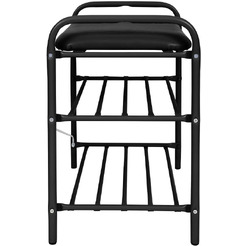 Банкетка NIKA Б1-1/Ч (черный матовый)