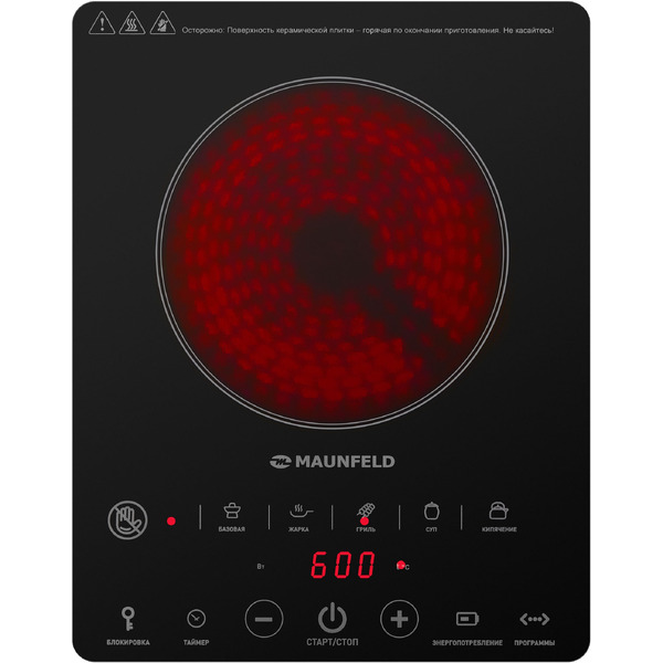 Настольная плита MAUNFELD EVCE.F291-BK
