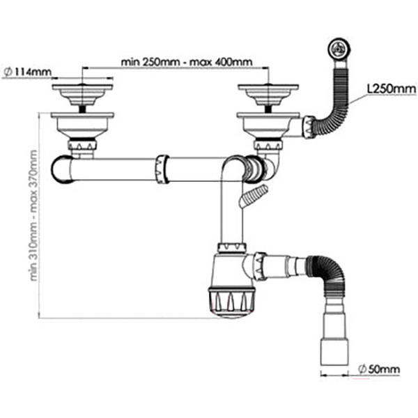 Сифон AV Engineering AVE129763