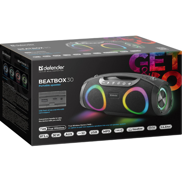 Беспроводная колонка Defender Beatbox 30