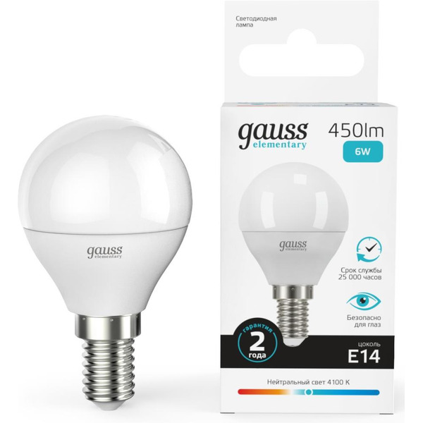 Лампа Gauss Elementary 53126
